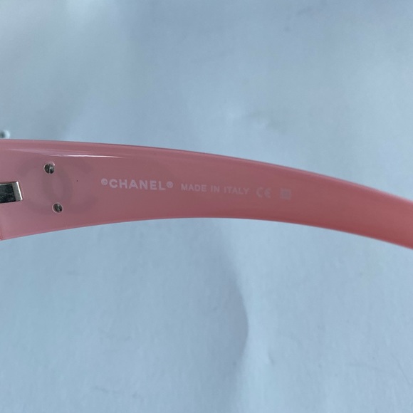 CHANEL Lt Pink Silver Sunglasses CC Logo 4116 - Picture 6 of 8